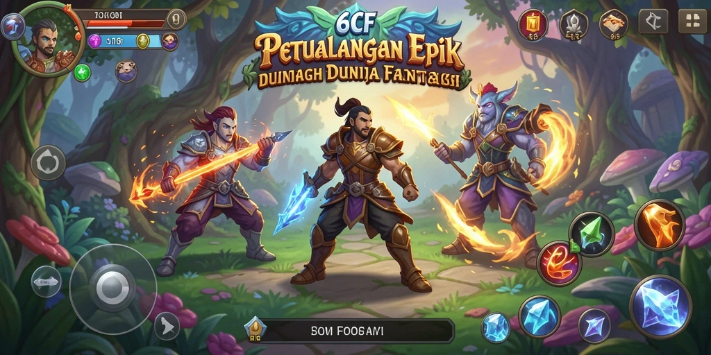 Tampilan screenshot <strong>6CF</strong> menampilkan aksi seru di dunia RPG.