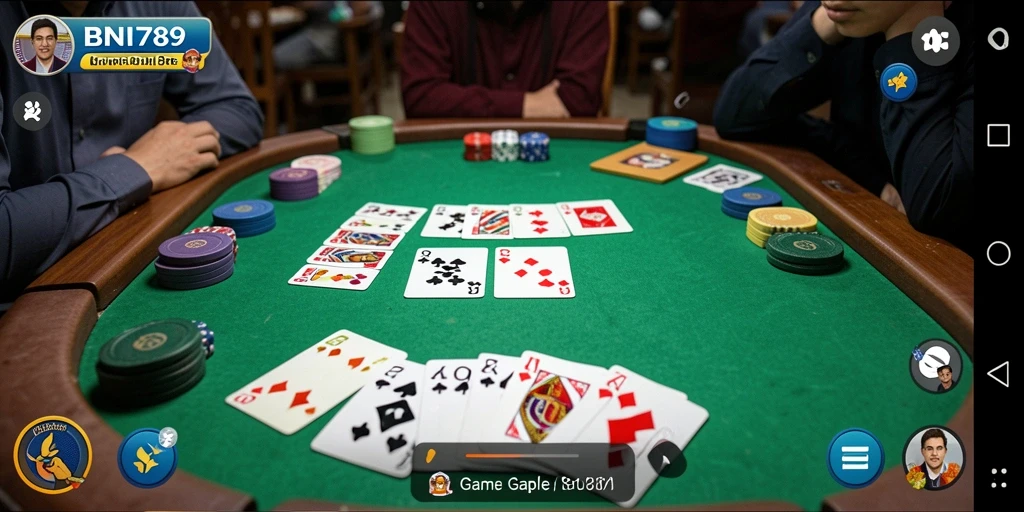 Tampilan gameplay Gaple yang seru dan interaktif.