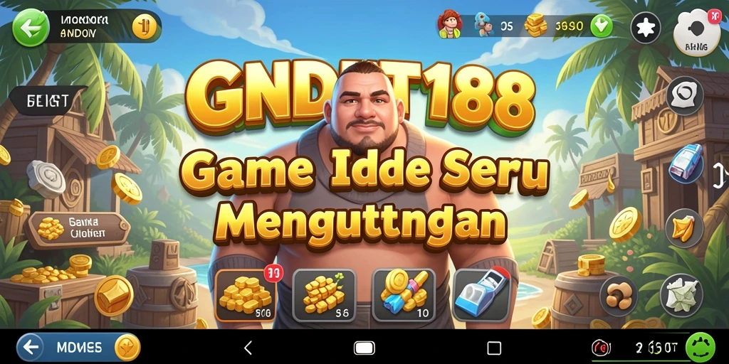 Tampilan gameplay menarik saat memanen sumber daya di GENDUT188.