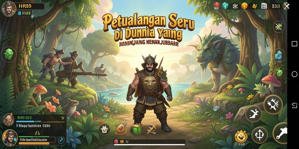 Gameplay HR89 menampilkan eksplorasi dunia petualangan yang seru.