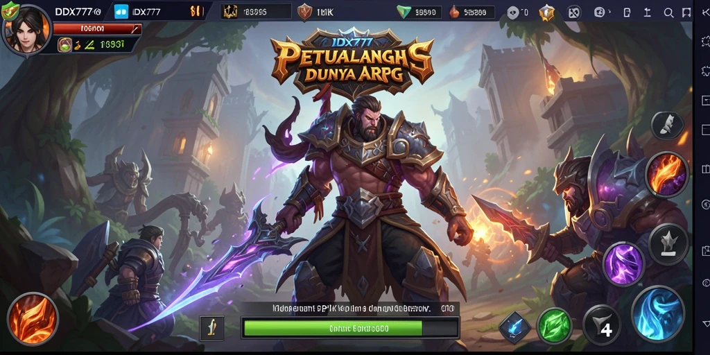 Tangkapan layar gameplay IDX777 yang menampilkan aksi seru di dunia ARPG.