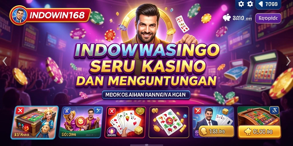 Tampilan menarik dari gameplay Kasino di INDOWIN168.