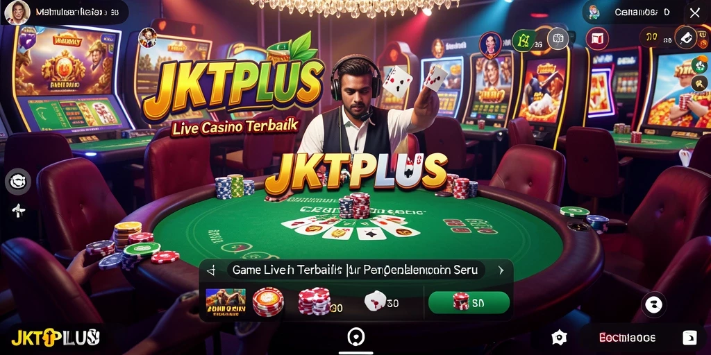 Tampilan menarik dari permainan Live Casino di JKTPLUS.