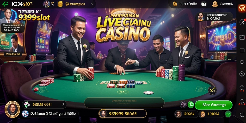 Tampilan permainan Live Casino K234 yang mengasyikkan dan interaktif.