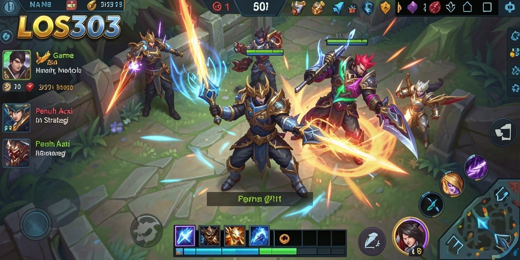 Tampilan gameplay seru dan strategi dalam LOS303.