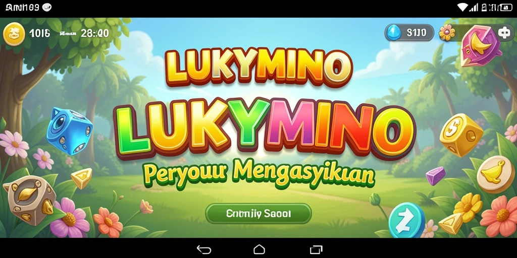 Screenshot gameplay LUKYMINO yang colorful dan menyenangkan.