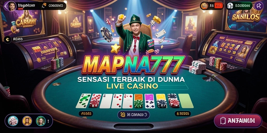 Tampilan gameplay Live Casino yang menarik dari MAPNA777.