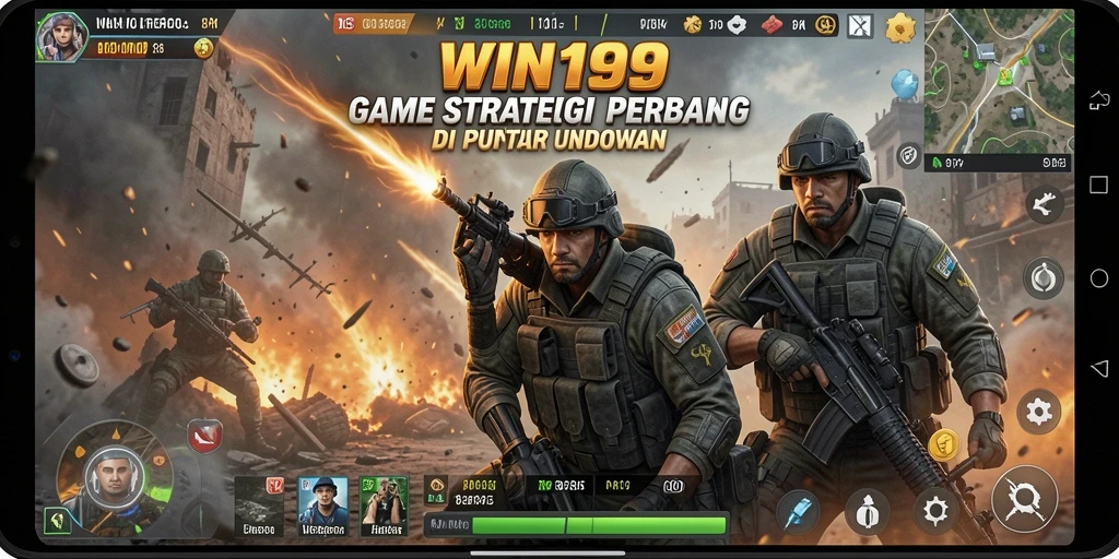 Tampilan gameplay <strong>WIN199</strong> dengan pertempuran yang intens dan strategi yang dinamis.